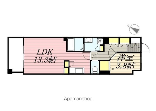 福岡市中央区大名のマンションの間取り