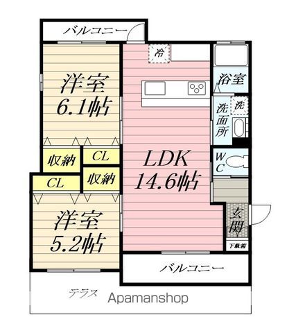 ローズマリー湘南の間取り写真