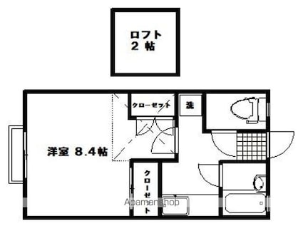 コーポエリ[1K/26.49m2]の間取図