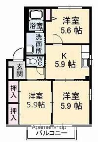 ハイツKOUKIの間取り写真