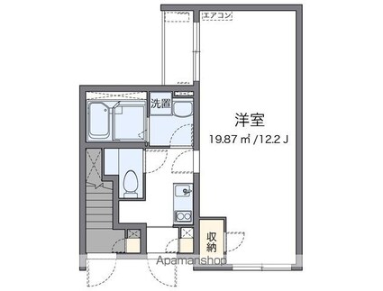 レオネクストひだまりⅠ[1K/32.81m2]の間取図