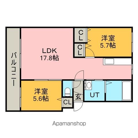 パークハイツHの間取り写真