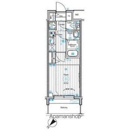 愛知県名古屋市北区大曽根４丁目[1K/20.72m2]の間取図