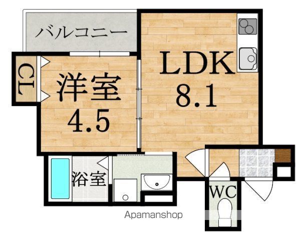 クレアール紺屋町IIの間取り写真