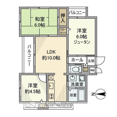シンフォニー宝ヶ池の間取り写真