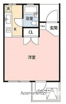ＤｅＬＣＣＳ鷺ノ宮[1R/22.4m2]の間取図