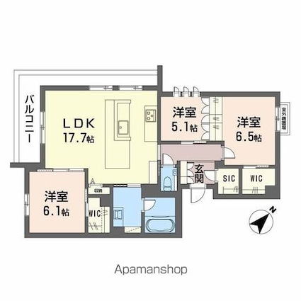 Ｙａｎａｇｉ　Ｔａｋａｓｕ[3LDK/81.48m2]の間取図