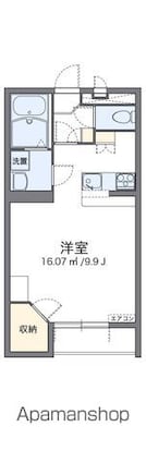 レオパレスルーツ　リミテッド[1K/31.05m2]の間取図