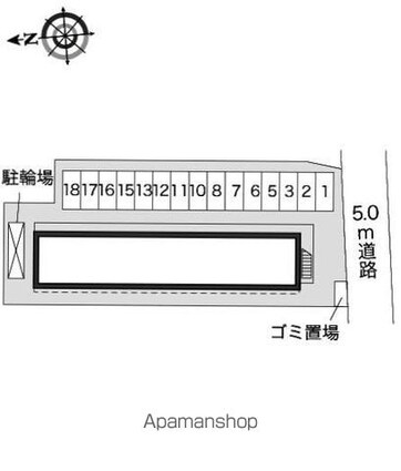 レオパレス南島田[1K/21.81m2]の駐車場1