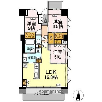 プラウド光が丘四季の香公園[3LDK/72.95m2]の間取図