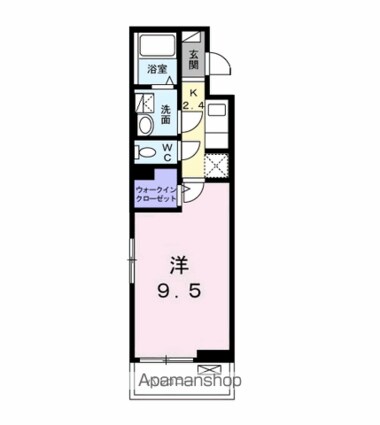 イセミネット市原[1K/30.42m2]の間取図