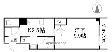 ソフィアコート[1K/29.94m2]の間取図