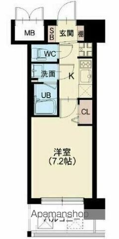 スプランディッド難波SOUTHの間取り写真