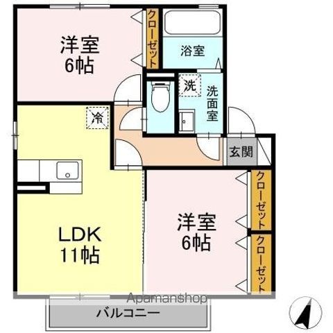 シーゲルSUGU A棟の間取り写真
