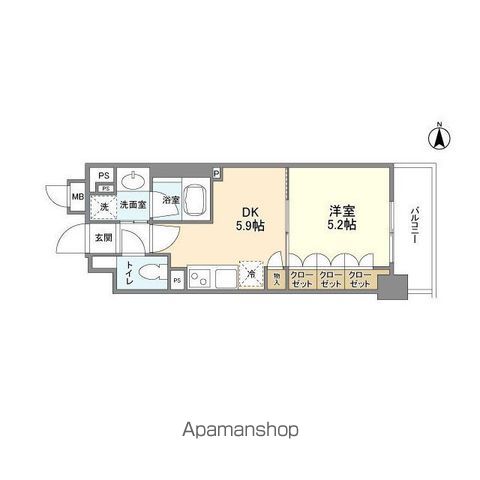 ソルレヴェンテ堀川高辻の間取り写真
