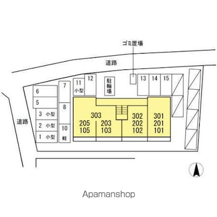 フォルテシモ[1LDK/40.18m2]の配置図