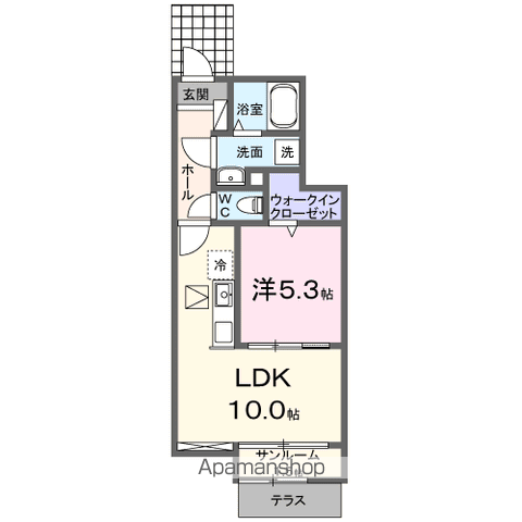 カーサ　アリビオの間取り