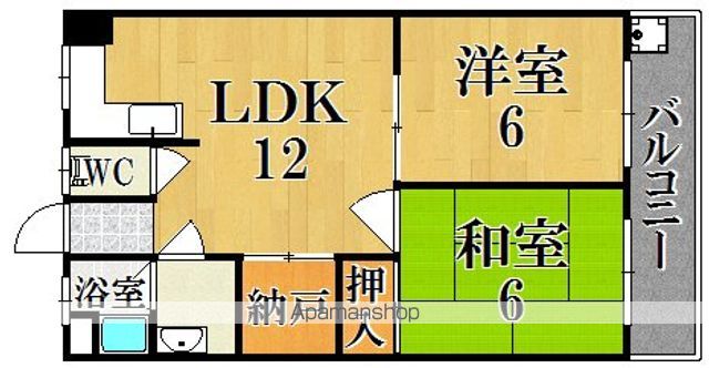 マンション芝の間取り写真