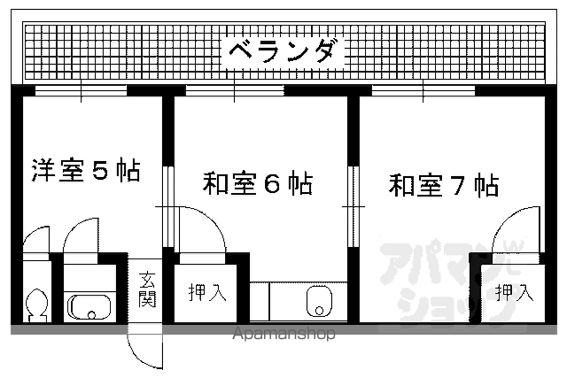 ハイツ修学院の間取り写真