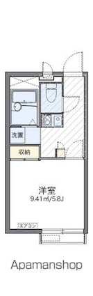 レオパレスＫＩＭＩＳＵＮ[1K/20.28m2]の間取図