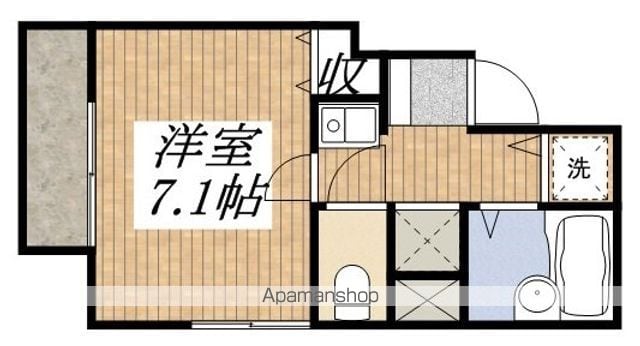 国立市富士見台のマンションの間取り