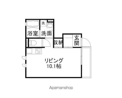 エルメゾン　ラクワット[1R/26.28m2]の間取図
