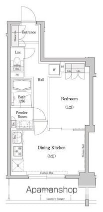東京都墨田区千歳２丁目[1DK/37.4m2]の間取図