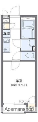 レオネクスト中野上鷺宮[1K/21.24m2]の間取図