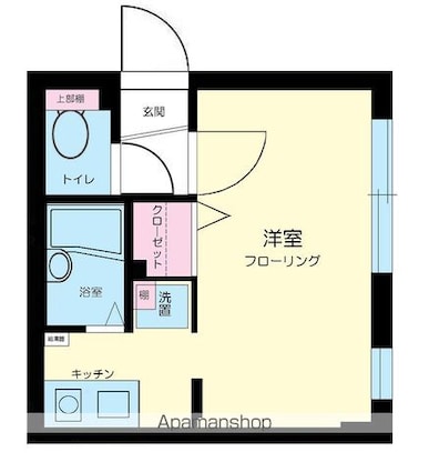 ＭＯＤＵＬＯＲ中野新橋ＷＥＳＴ[1K/18.27m2]の間取図