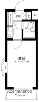 クリオ練馬壱番館[1K/20.65m2]の間取図