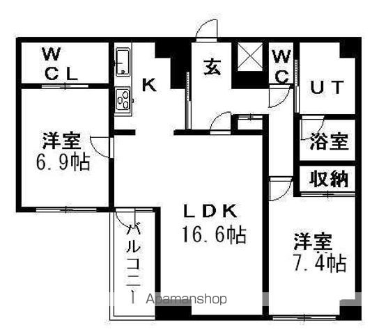 ラフォーレ札幌の間取り写真