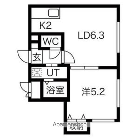 グリーンアベニュー月寒中央の間取り写真