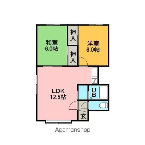 元町アパートメントの間取り写真
