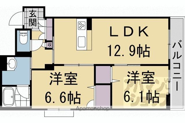 シャーメゾン烏丸五条の間取り写真