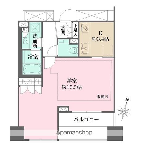 パークハウス平河町の間取り写真
