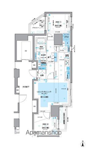 KDXレジデンス三鷹の間取り写真