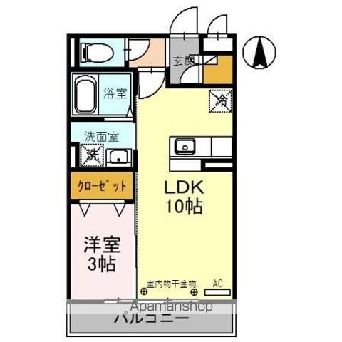リビングタウン東金沢 Bの間取り写真