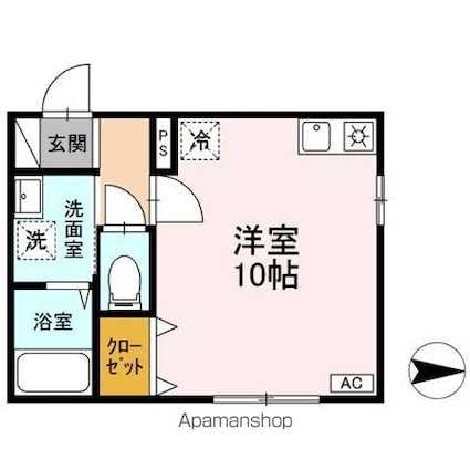 グレース[1R/27.4m2]の間取図
