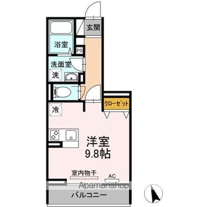 ドルフオーベン[1R/28.92m2]の間取図