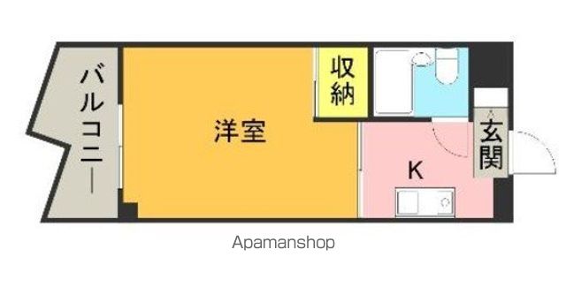 【メゾン・ド・西新の間取り】