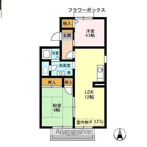 メゾンクレール 参番館の間取り写真