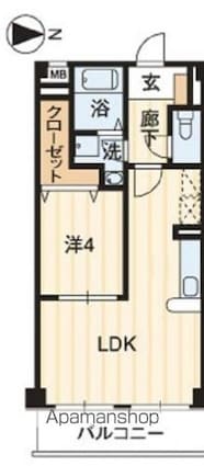 ＡＭＢＩＴＩＯＵＳ高志[1LDK/36.12m2]の間取図