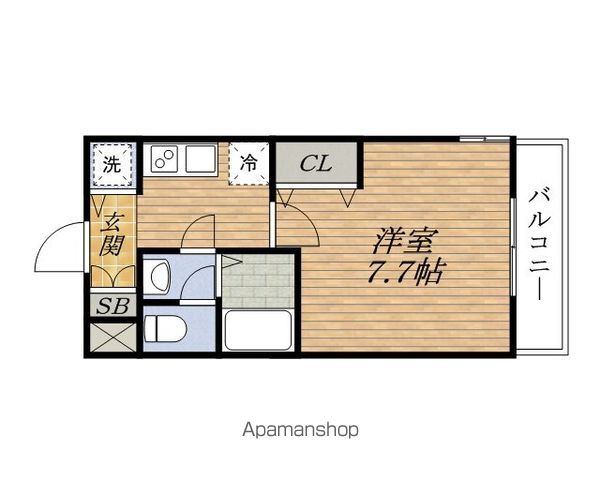 東明マンション新東の間取り写真
