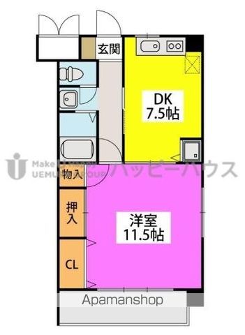 リバーサイド東櫛原の間取り写真