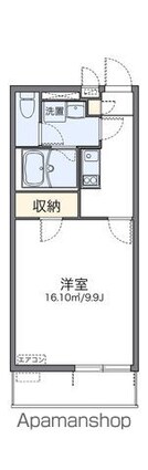 レオネクストラピス　オリゾン[1K/30.03m2]の間取図