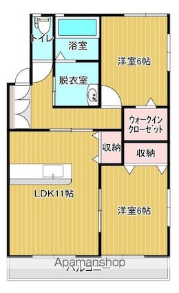 ＷＩＮハウス[2LDK/56m2]の間取図