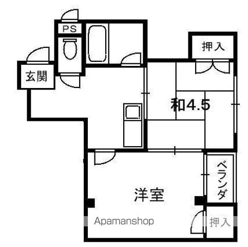下木田マンションの間取り写真