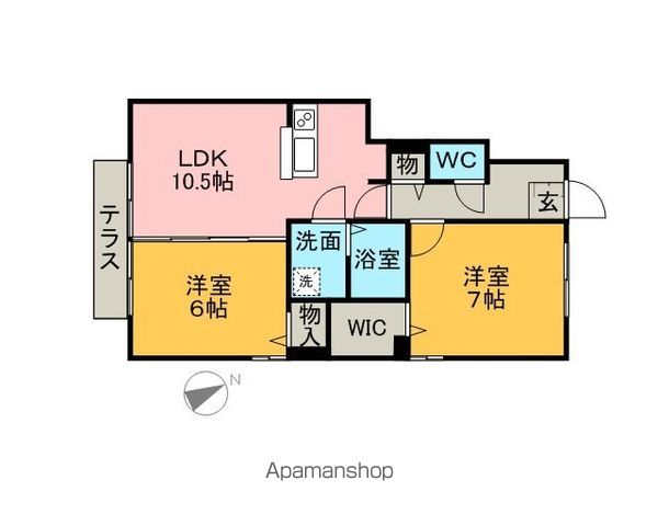 アイリス タウンの間取り写真