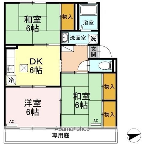 サリネージュ山手 EF棟 F棟の間取り写真