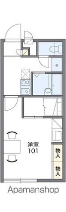 レオパレスＭｉｙａｍａ[1K/23.18m2]の間取図
